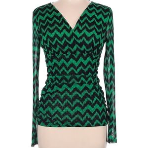 INC International Concepts Chevron V-Neck Top